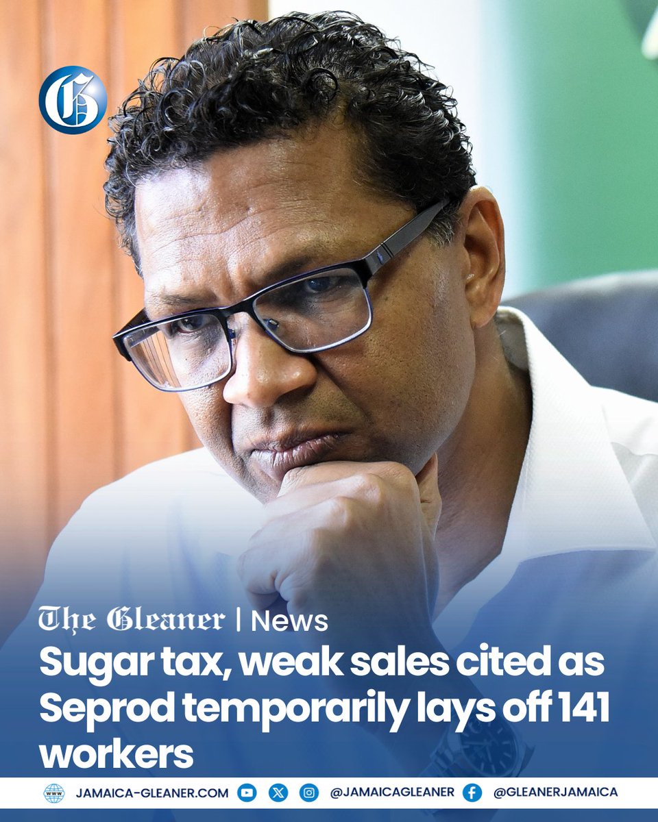 JamaicaGleaner's tweet photo. The additional cost of sugar-based juices as a result of the “sugar tax” is among the reasons the Seprod Group says is behind a decision to temporarily lay off 141 workers.

Read more: https://t.co/nIS9KbupVa https://t.co/IbLoA1TBBT
