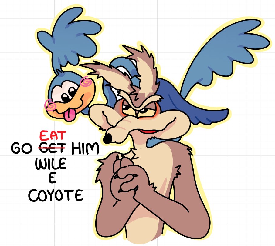L0cal_C0conut's tweet photo. I've been obsessed with them #WilexRoadRunner #wilecoyote #roadrunner #coyotevsacme https://t.co/6aiWWWFMw8