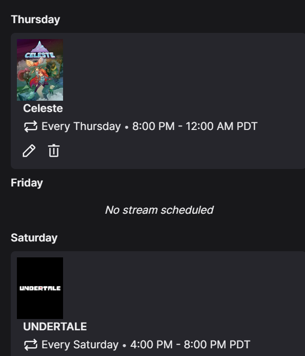 RoxyShinraSafe's tweet photo. this seems like a decently manageable schedule for me to get into. https://t.co/5jVhrJEmjT