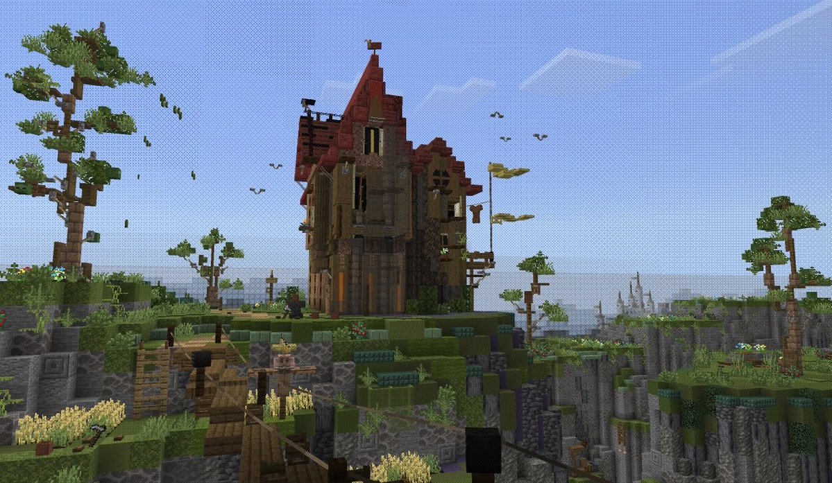 vShotkv's tweet photo. #minecraft　#Minecraftbuilds
#マイクラ建築
テーマ:孤独なもの
制作期間：1週間と1日
Switch勢　コマンド使用
リポストお願いします🙇 https://t.co/edv8oo5KQB