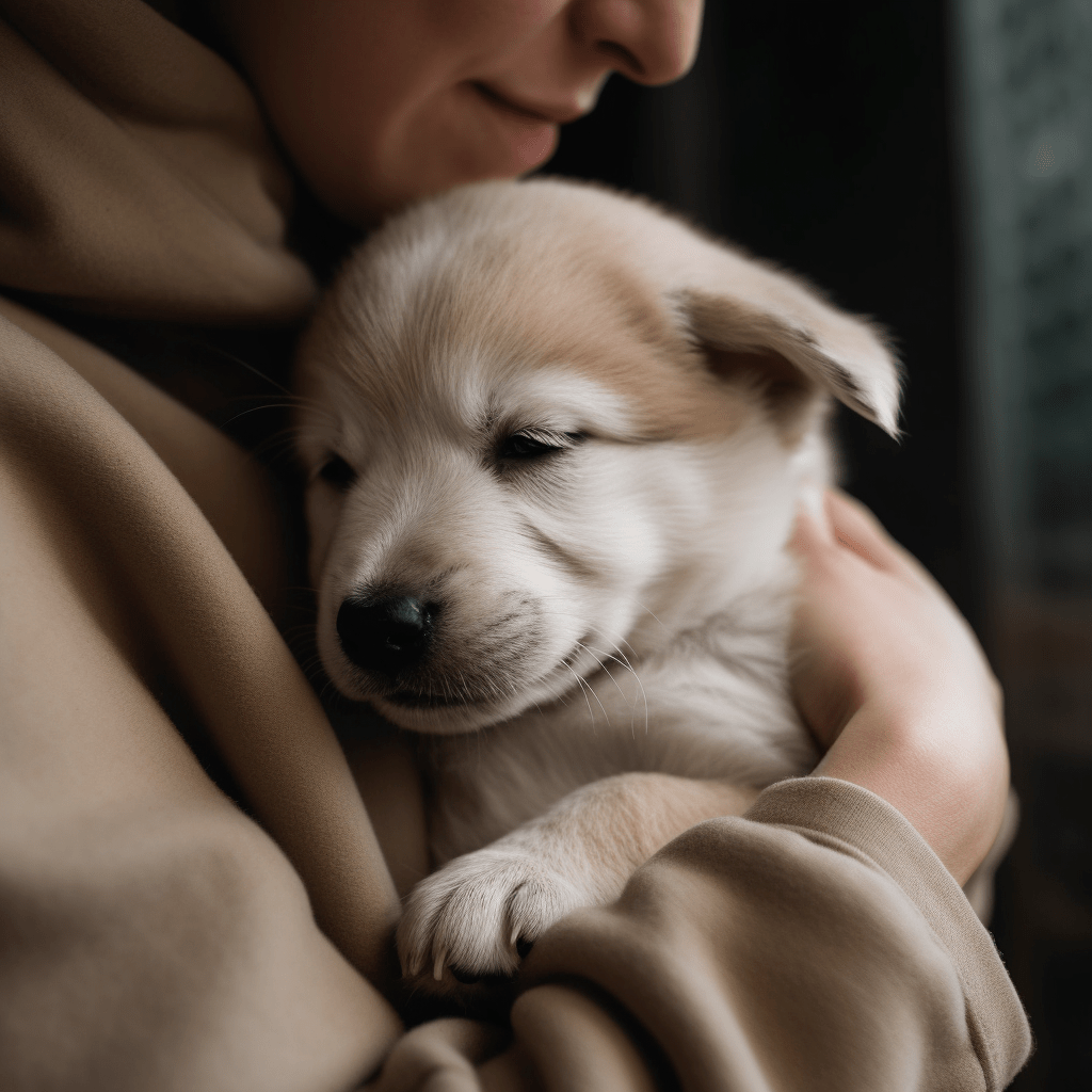 lkh2411's tweet photo. [My pup’s snuggle buddy = my stress gone in 2 seconds ]， https://t.co/JvKl34O8lC