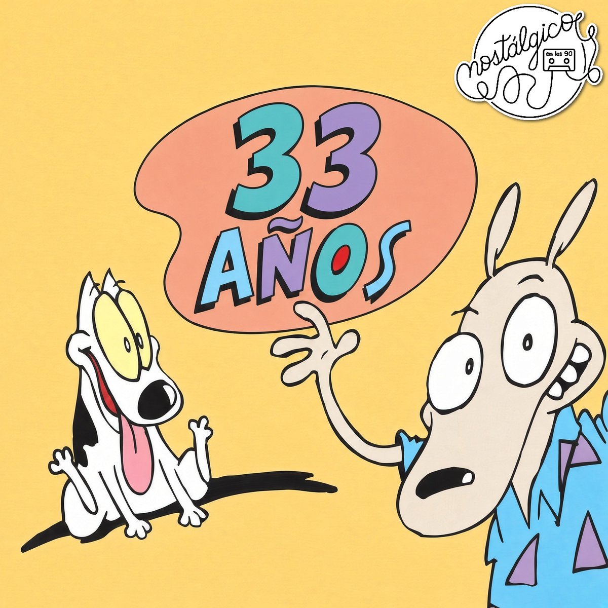 90Nostalgico's tweet photo. ''La Vida Moderna de Rocko'' se estrenó originalmente el 18 de septiembre de 1993. Hoy cumple 33 años 🎂📺 https://t.co/Oblm5YVmUI