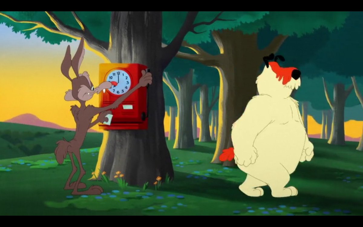 BlueShirezz's tweet photo. I'm watching Looney tunes cartoons for sam and ralph 
Sam mentioned he has two kids?👀
#looneytunes #ralphwolf #samsheepdog https://t.co/h2EjK0FIUd