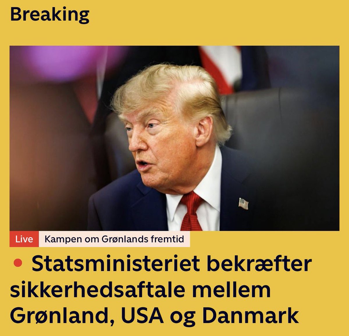 GaiusMH's tweet photo. Alle som satte fyr på håret sitt og løp rundt og skrek at Trump skulle invadere Grønland, kan nå puste rolig ut og prøve å besinne seg igjen.

Trump invaderte ikke Grønland – han gjorde en avtale med alle partene. https://t.co/3DBjeSvBG8