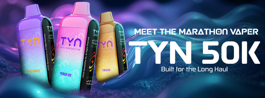 eliquidcom's tweet photo. The Tyn Pro 50,000 Puffs Disposable takes the high-capacity disposable concept and adds several controls that make it more adaptable than a basic single-mode device.

https://t.co/vAG23hOJDc https://t.co/KoG0gIVC9r