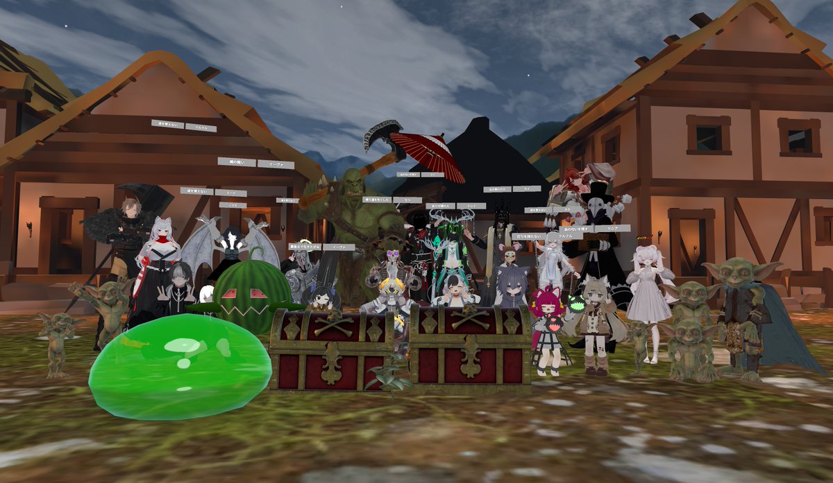 ponyaVR's tweet photo. 昨夜はネクロリンクダンジョンにご参加いただいたみなさま、ありがとうございました！
めっちゃ楽しかった✨
キャストのみんなのRPもすごい上手で、一観客としても楽しんでしまった

奴隷のみなさんの殺意が高くて、裏でずっとドキドキしてた（みなさんの選択によりシナリオが変わるので！）
 #VRCNLD https://t.co/t6r7FIGGJd