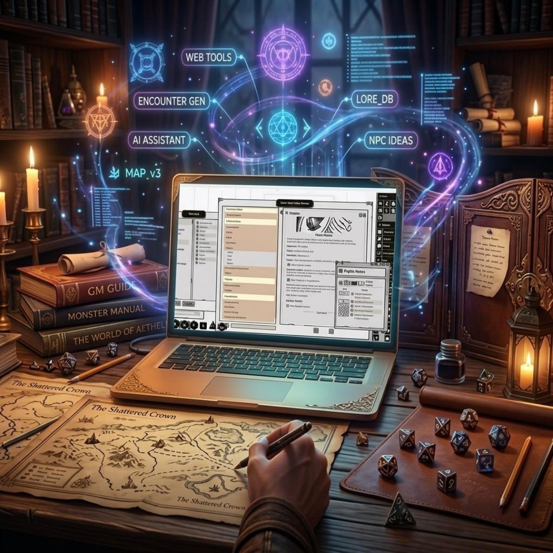 FGACommunity's tweet photo. Holding an event on this Discord about GM game prep, resources and more, using Fantasy Grounds, websites, and AI this Saturday. Noon Pacific time PT. (The link will convert to your local time.)
https://t.co/te6SrI0bcY https://t.co/lbKv47a8M9