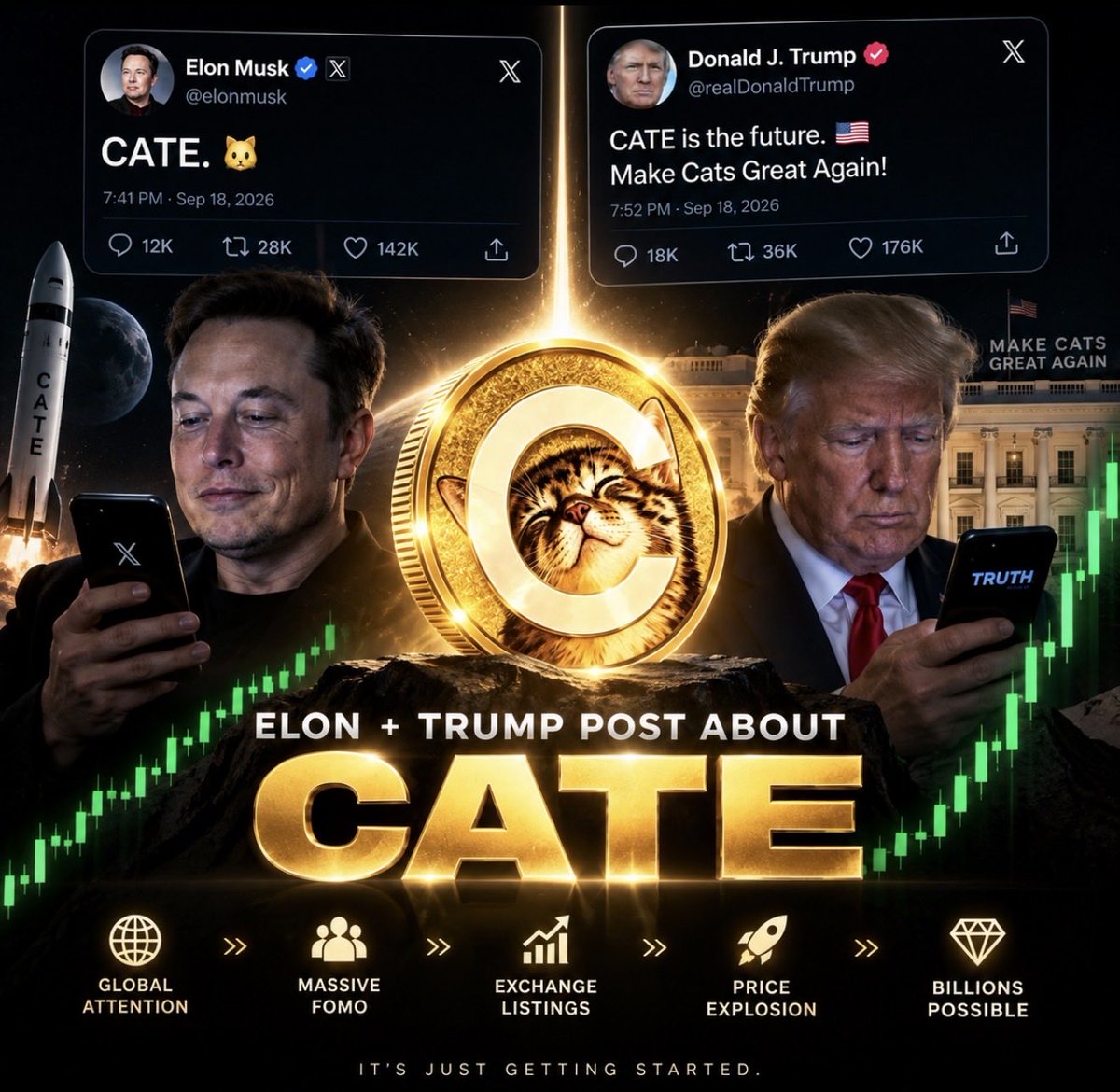 cloudsfinish's tweet photo. $CATE just printed a NEW ATH. 🐱📈

What happens next?

$200M or $+1B? 👀

Place your bets. 🎯 https://t.co/NRtNvUuBzB