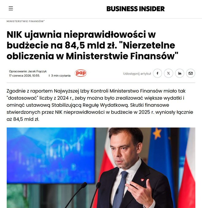 procesor_x's tweet photo. @Domanski_Andrz Jesteś chory psychicznie człowieku. Jeszcze Nawrockiego nie było, ledwo dotknąłeś się finansów już było gorzej. Dymasz Polaków na grube miliardy... non stop robisz wały na budżecie. Myślałem, że to Rostowski był najgorszym mninistrem finansów ever - pobiłeś rekord, byku! https://t.co/1TgutETyfm