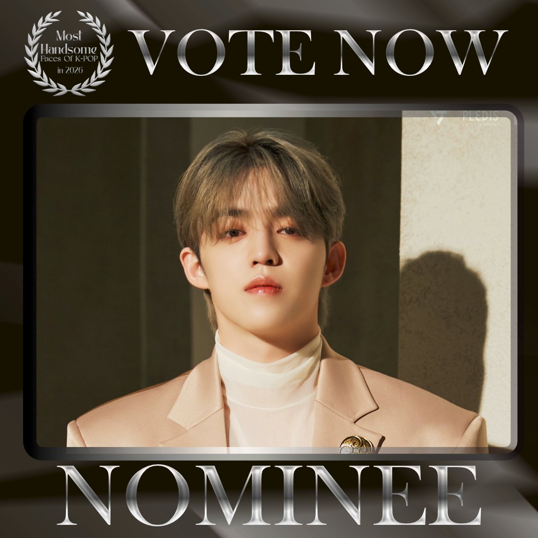 TOP100KPOP's tweet photo. S.COUPS (SEVENTEEN) is nominated for Most Handsome Faces of K-POP in 2026.

👉 VOTE: https://t.co/Si3coBolbM https://t.co/Hp1DtDf0cM