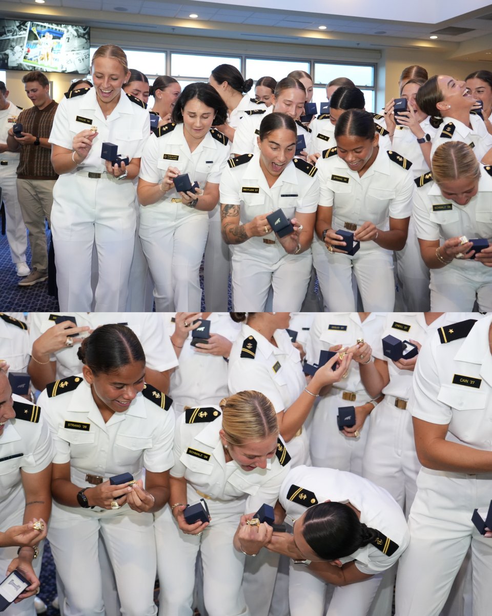 NavyWLax's tweet photo. The rings had everyone HYPED 🥳 https://t.co/lAAu4yJQ7j