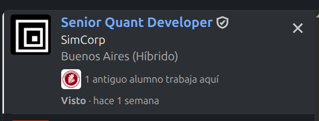 provedByAC's tweet photo. primera vez en mi vida que veo un puesto de quant dev en argentina https://t.co/UzeK85wtcK