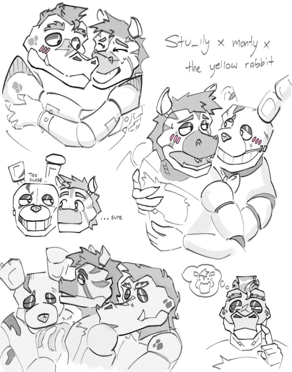 Stu_ILY's tweet photo. (Repost) I love my moot shoutout to swaggball on TikTok for this drawing he made for me!๐ฅน heโs getting what he requested!!๐คญ
.
.
.
.#fnaf #fnaffanart #fnafmonty #fnafspringtrap https://t.co/LtV6ImxJRJ