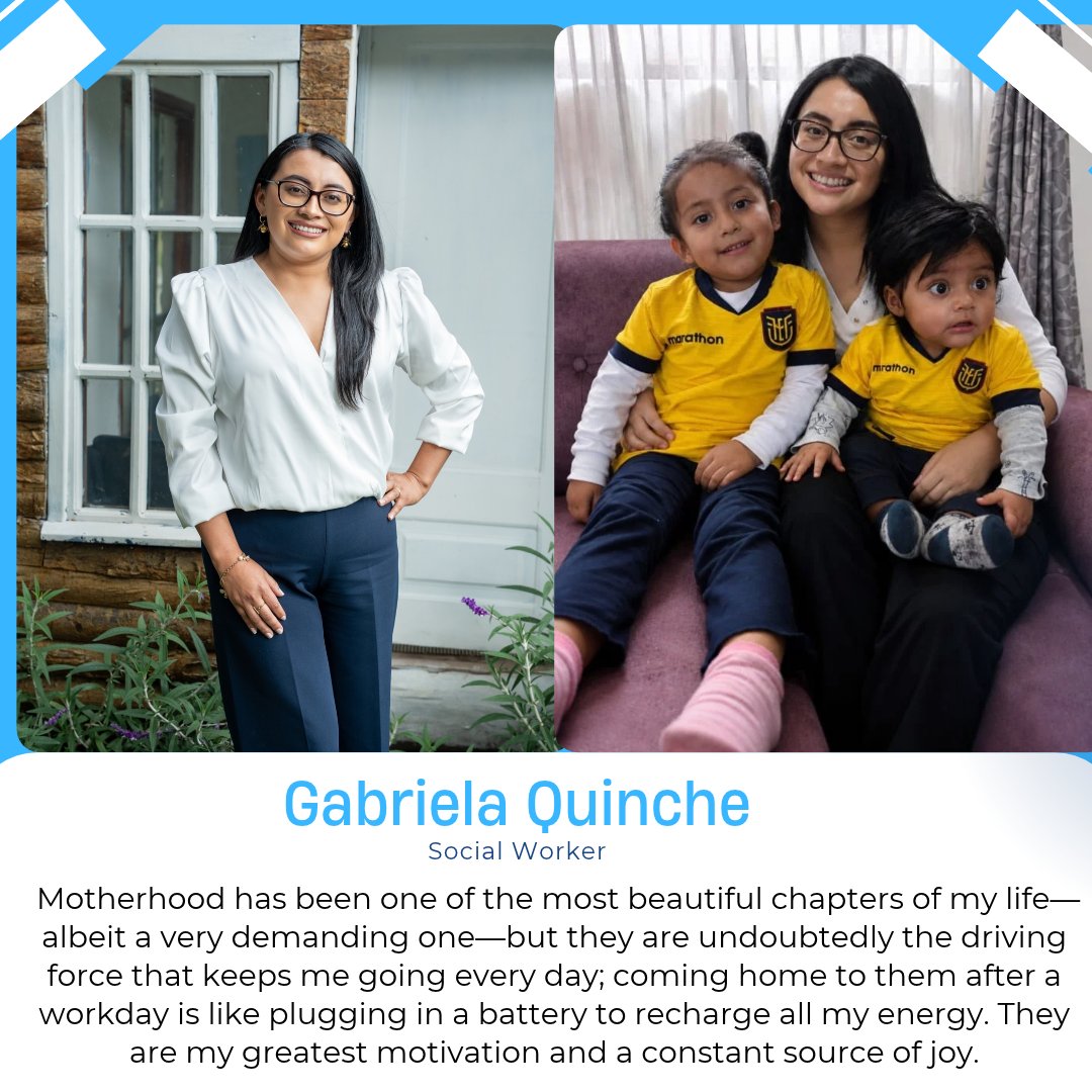 SantiagoPartner's tweet photo. "Walking alongside children is a gift. Their resilience, courage, &amp; dreams give my work purpose every day."   Thank you, Gabriela, for the love &amp; dedication you bring to all.  https://t.co/wAsoDMw0fx #SantiagoPartnership #EcuadorMission #StaffAppreciation #SocialWork #nonprofit https://t.co/QAHoEWCX4K