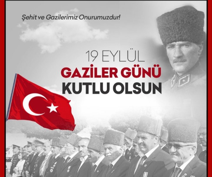 cnar_karahan's tweet photo. Tüm gazilerimizin  Gaziler Gününü saygı ve minnetle kutluyorum.

#GazilerGünü https://t.co/dJXaUcO1t1