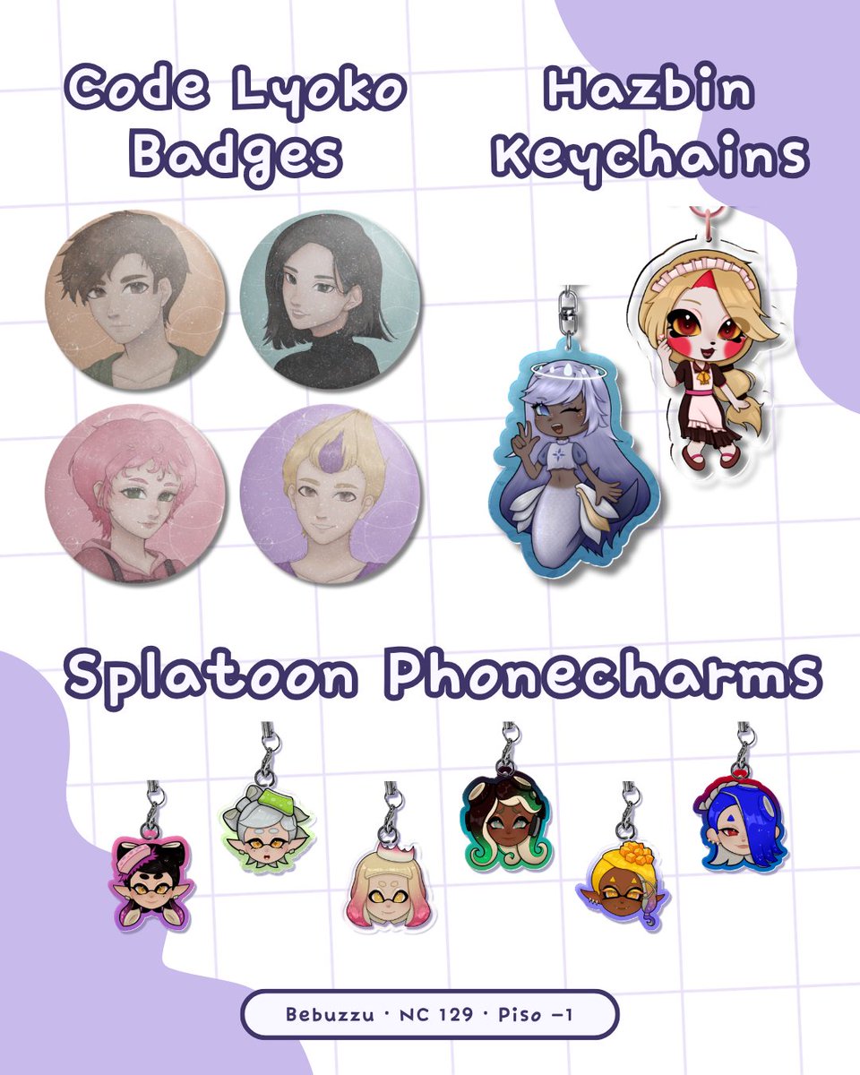 _bebuzzu's tweet photo. @JW_Arte Hola holaaa! Soy Bebuzzu y estaré en la NC 129 en la planta -1!! ✨

Tengo cositas de Splatoon, Code Lyoko, Valorant, Monster High entre otros!!

(( Me ha tocado rushearme el catálogo 😭 sry si se ve muy simple, me he dejado cosas fuera con las prisas )) https://t.co/Awfm2X3ZFo