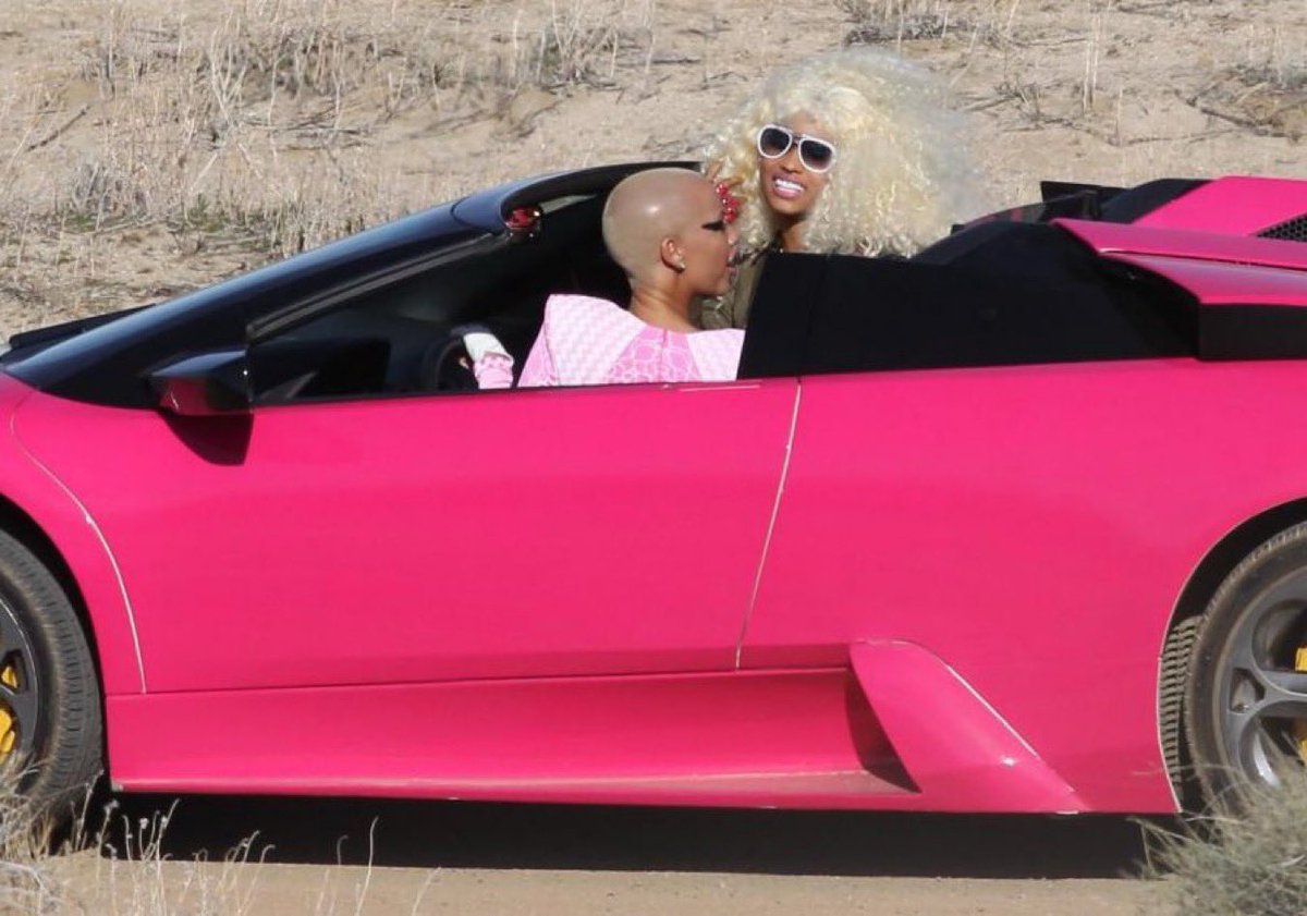 nae__paris's tweet photo. Nicki Minaj &amp; Amber Rose filming the "Massive Attack" Music Video (2010) https://t.co/sdMwgVPOMO