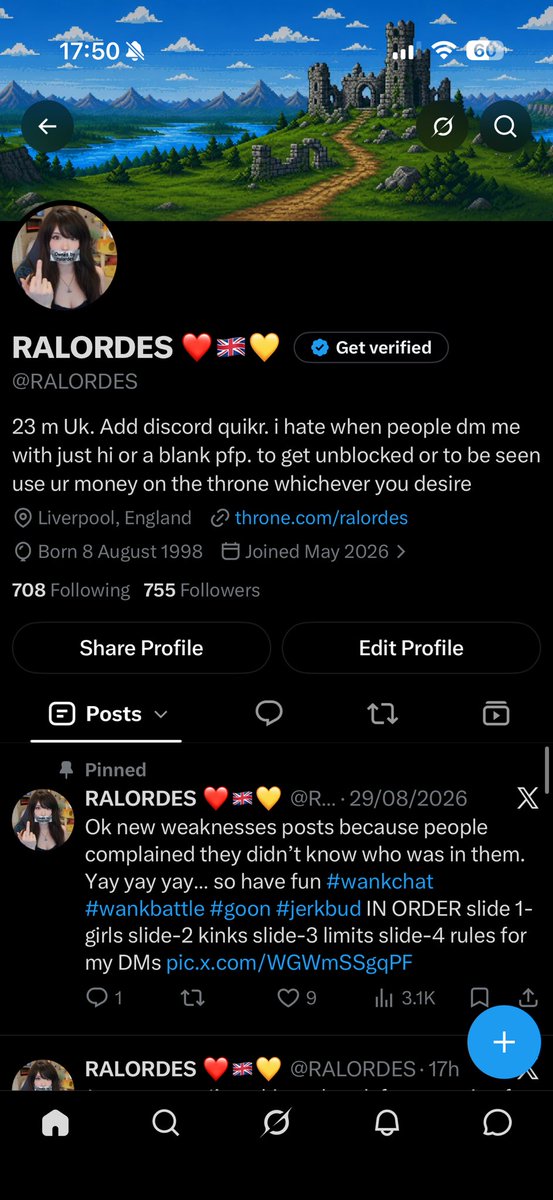 RALordes08's tweet photo. This was me. Anyone recognise. Repost. Carry on… love yall for sharing this. I wanna get back my status #wankchat #wankbattle #goon #jerkbud #nolimits #cuck #cuckold #irls #beta #findom https://t.co/8WuqBYSoXG