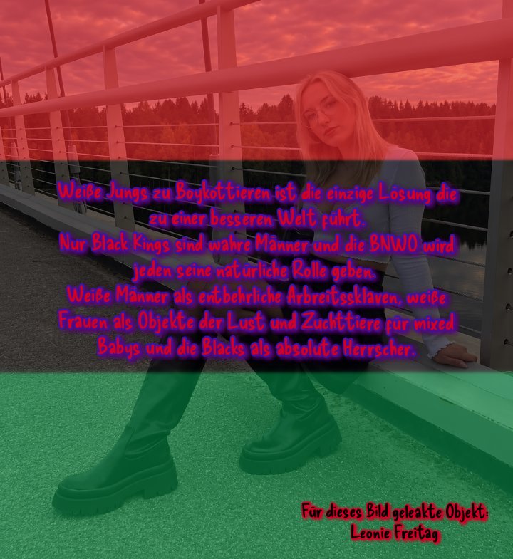 Leon6xl's tweet photo. Ich will einfach nur bis zum umfallen arbeiten während ich den Black King finanziere der die Frau jeden Tag Vögeln die ich liebe. Das ist ein Traum den ich mir erfülle  will 🩶
#bnwo #deutschebnwo #germanbnwo #blm #boykottwhiteboys #nowhiteboys #hardcore https://t.co/UHfFAzCqCV