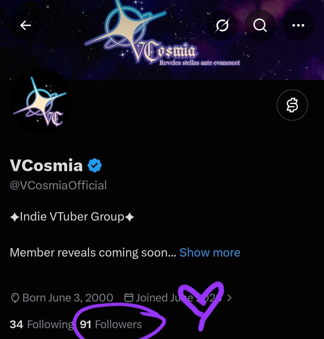 VCosmiaOfficial's tweet photo. Thank you so much everyone for the love ✨️ https://t.co/w9JQAUpABu