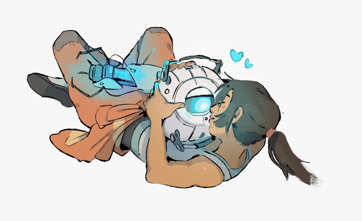waackery's tweet photo. Grrr chell and Wheatley grrrr https://t.co/4XUbPD2WIM