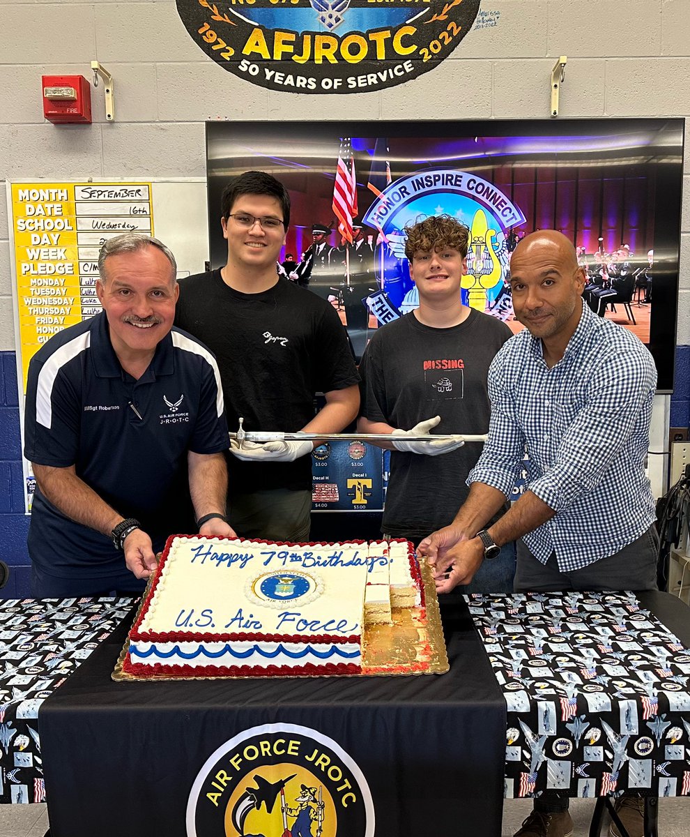 THSAirpower's tweet photo. NC075th celebrated the U.S. Air Force’s 79th birthday! Congratulations! #usaf79 #nc075 https://t.co/436kRPGIRB