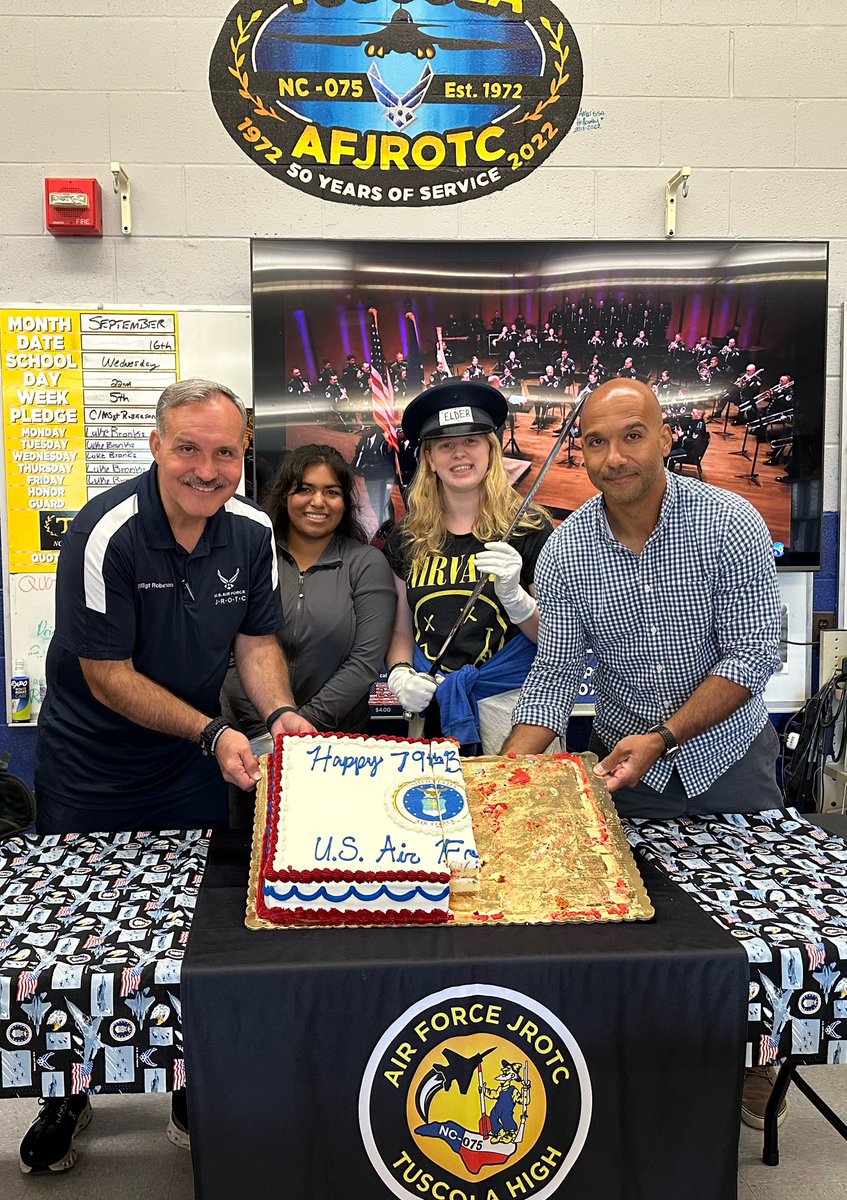 THSAirpower's tweet photo. NC075th celebrated the U.S. Air Force’s 79th birthday! Congratulations! #usaf79 #nc075 https://t.co/436kRPGIRB