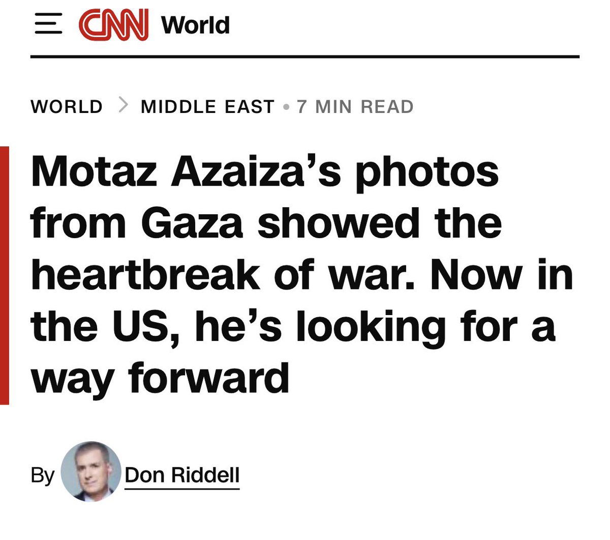EYakoby's tweet photo. CNN published nonstop stories about Motaz.

Will they now issue a single retraction or apology? https://t.co/XPs3FqmZjV