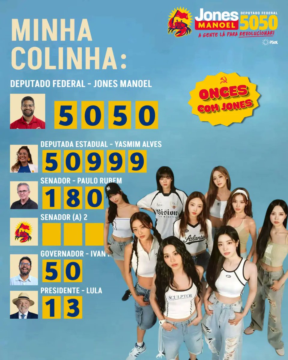 chicothecrab's tweet photo. Tá sem colinha pra votar em Pernambuco? 
se liga no time de jones manoel: https://t.co/meytn0AM25