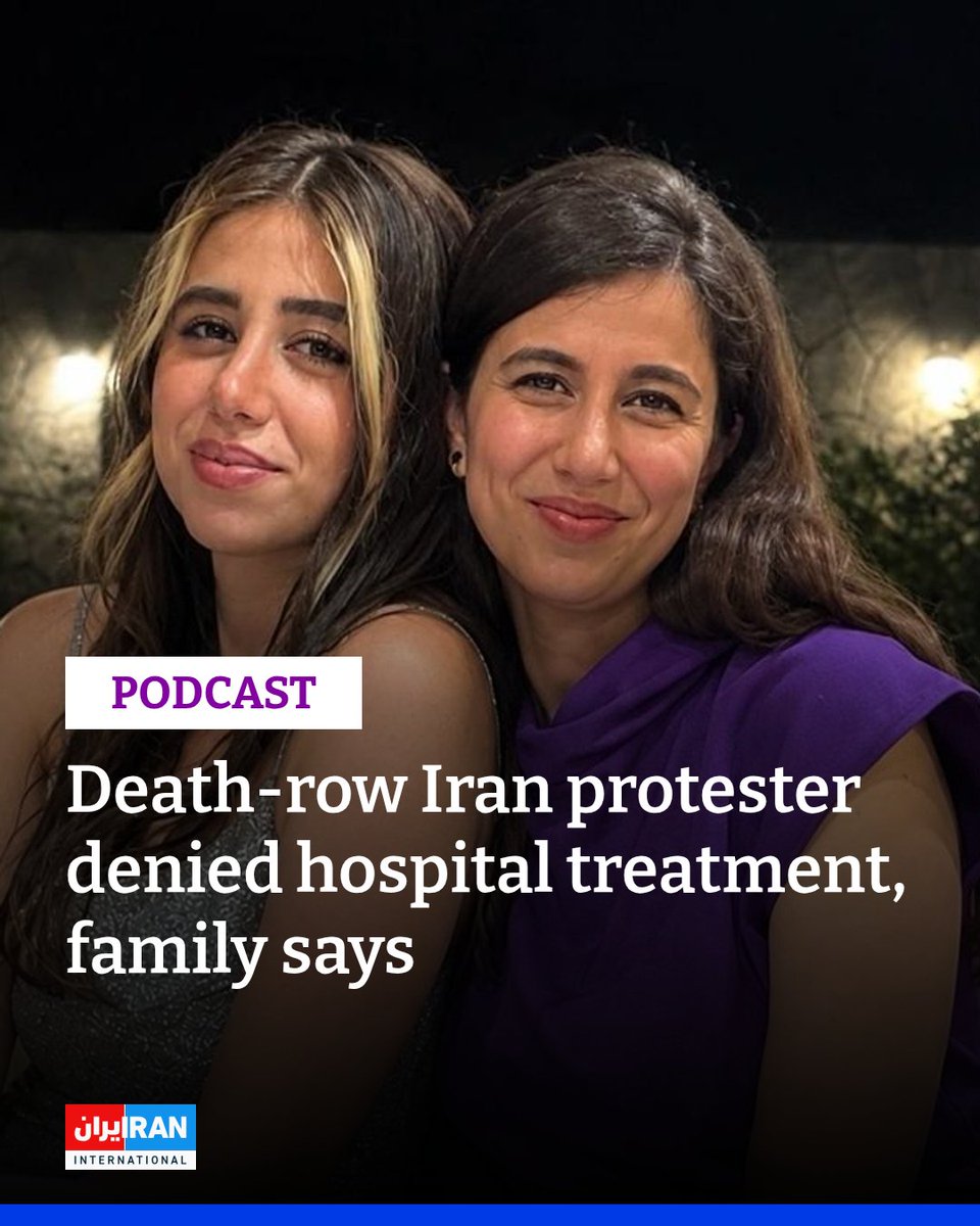IranIntl_En's tweet photo. An Iranian woman sentenced to death over January’s anti-government protests is struggling to walk but has been denied hospital treatment despite a prison doctor saying she urgently needs an MRI, her family told Iran International.
https://t.co/VpCbvR0jll https://t.co/pHbesN0HbL