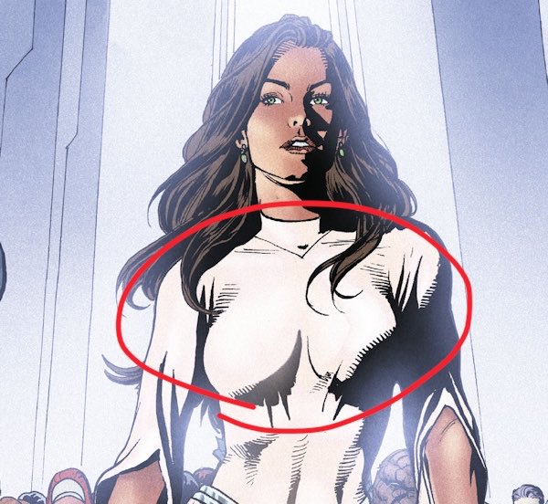 lesbian_h8r's tweet photo. mine is when they have fabric suction cup to the space in between their boobs, like there would literally need to be boob pocket built into the material to make that happen https://t.co/gO15BoAAER