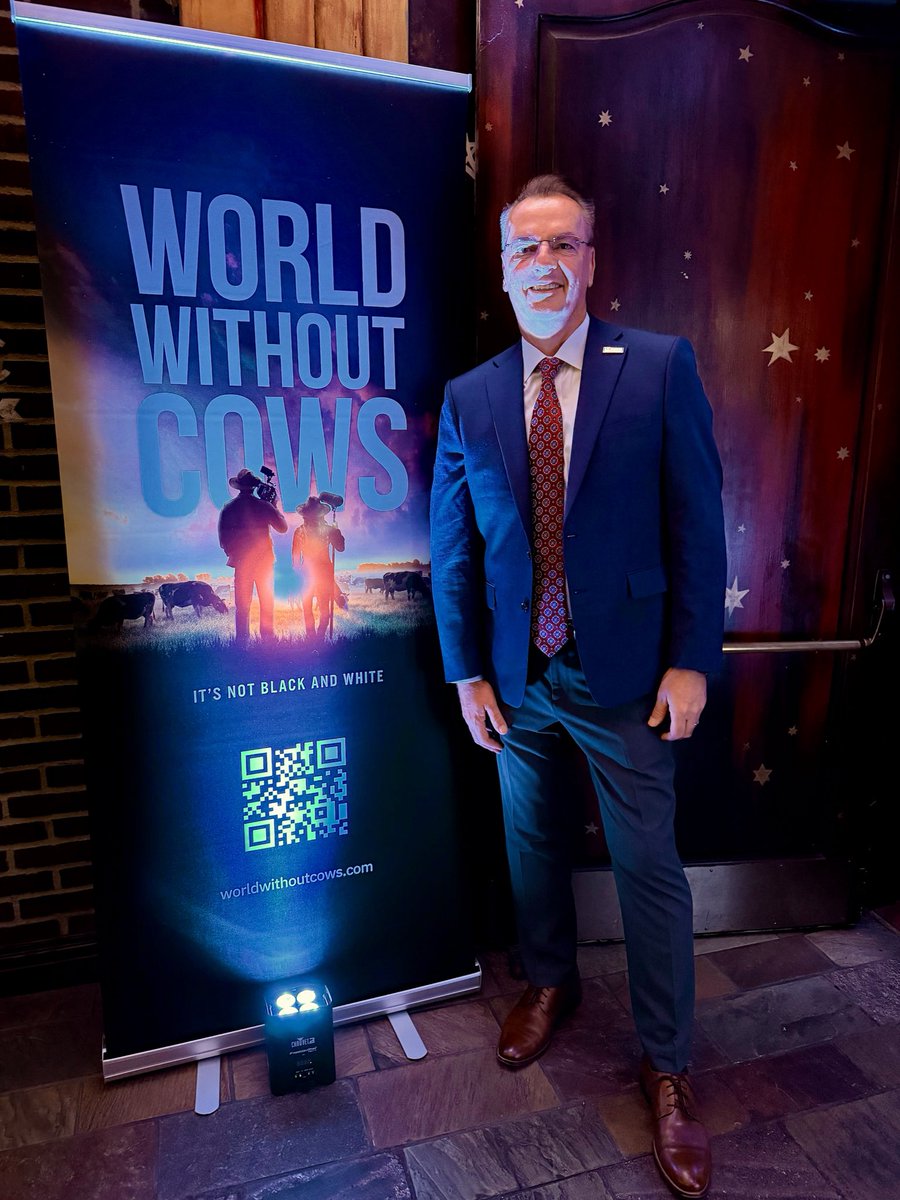 UCDavisCLEAR's tweet photo. As @Alltech’s documentary, “A World Without Cows” makes its premiere in New York, we’re proud to see our Director, @GHGGuru &amp; Deputy Director, Joe Proudman show up for the occasion. 1/ https://t.co/FMoZMnHLkV