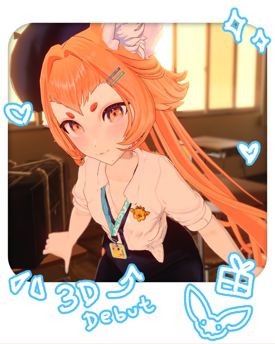 FenekoAmy's tweet photo. Muito obrigada a todos que participaram da live da minha versão 3D!! ✨🧡 Vou continuar usando meu 2D, até pq fui eu que fiz e gosto muito, comissionei o 3D para expandir as minhas possibilidades heheh

Fiquem com fotinhas comemorativas!! 🦊 #vtuber #vtuberbr https://t.co/ic9tUpIv8H