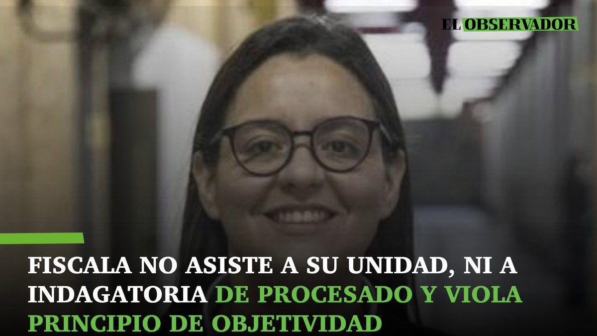 observapy's tweet photo. 🟩Fiscala no asiste a su unidad, ni a indagatoria de procesado y viola principio de objetividad

🟩La fiscala de la Unidad Nº 2 de Itá, Alejandra Vera, el 29 de agosto pasado, no se encontraba en su despacho y no participó de la audiencia indagatoria de un procesado por violencia familiar. De esta grave situación, se dejó constancia en el acta de la diligencia realizada a pedido del defensor público que asistió al encausado.

🟩NOTA: https://t.co/GsZIR9Rb6n