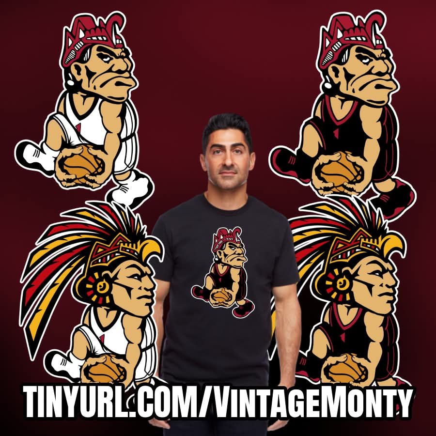 SubBass49Tees's tweet photo. Ok...making an offering to the gods of SDSU logo history.

Dropping Monty versions of the Vince Carter dunk mashup for the traditionalist folks: https://t.co/ISYERszRQa 

#SDSU #DisgruntledMonty #MontyMontezuma #AztecNation #SDSUBasketball #AztecsBasketball #SanDiegoState https://t.co/1KQ5ntCwA4