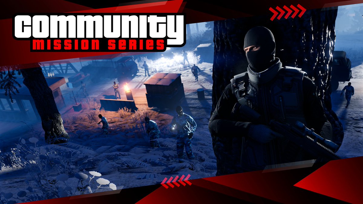 RockstarGames's tweet photo. Escape an active conflict under cover of night in REDACTED | LSS, this week’s new addition to the Community Mission Series.

Clear the skies by sabotaging anti-aircraft guns and fight your way toward exfiltration to earn 3X GTA$ and RP: https://t.co/pe5qSIh4dz https://t.co/QYukJuRXvc
