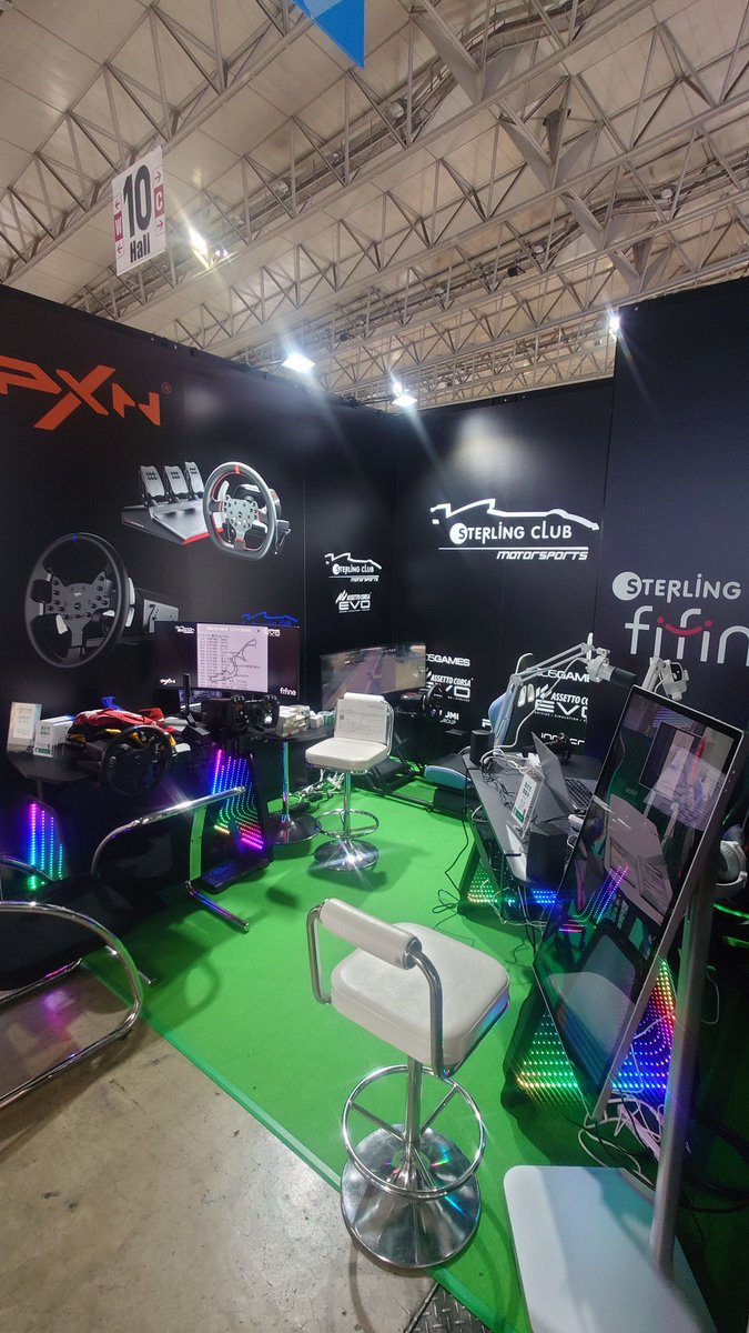 amato0141's tweet photo. 東京ゲームショウ2026開催しました！
今回はSterlingclub moter spots様のお手伝いで来てます！
北ホール9のeスポーツコーナーでレーシングシュミレーター使って鈴鹿サーキット走れます！
皆様是非お越しになってください！

#TGS2026 https://t.co/5qZx60VDP5