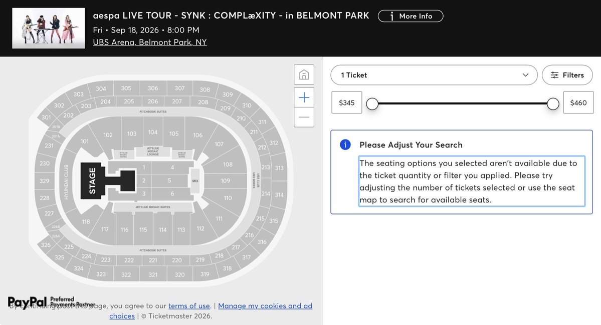 aespatouring's tweet photo. aespa demonstrates the demand for them in America 🇺🇸  after standard admission and resale tickets for the NYC stop sold out—with official resale sites like Ticketmaster and AXS selling out completely! https://t.co/rk8gR3tdsA