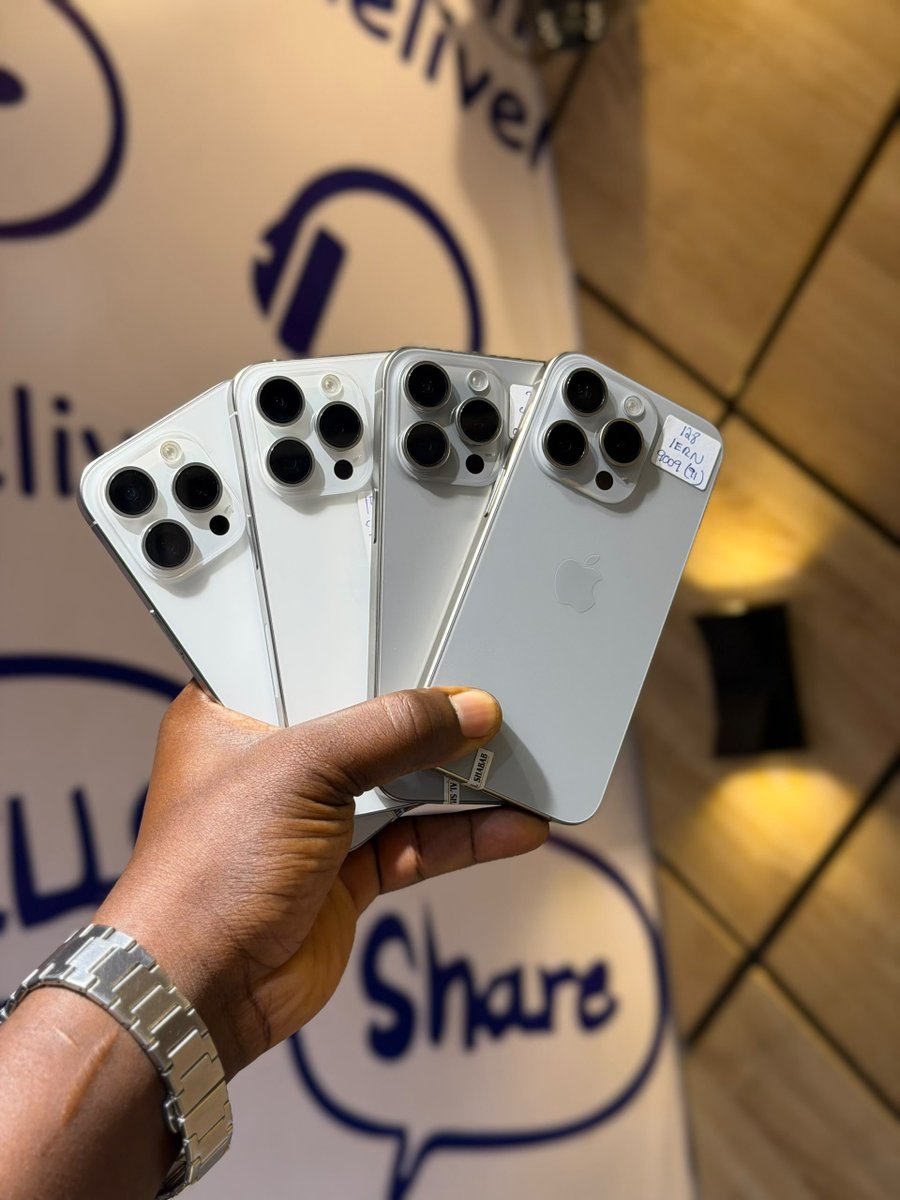 Plugpointgadget's tweet photo. 🇨🇦iPhone 15Pro || Physical + Esim

128gb - N800,000

256gb - N880,000 https://t.co/CoWo2zQX1g