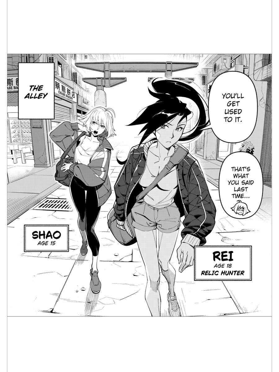 AzukiManga's tweet photo. Shao tags along on her sister’s relic hunts.
Keeping her out of trouble is the hard part.

Read the full first chapter for free: https://t.co/XFUrJF1cgr https://t.co/Mmte77YdQE