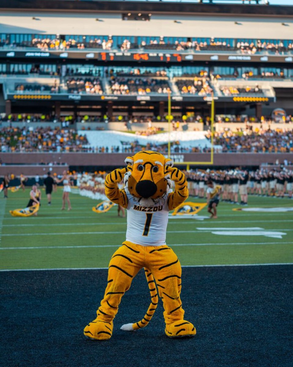 VisitMO's tweet photo. The new North End Zone is already undefeated! 🐯 

Mizzou opened its 100th season at Memorial Stadium with a win, so there’s no better time to don the black and gold. 

Going to the game tomorrow? Tag me in your game day festivities!

— Mo 

🏷️ @VisitColumbiaMO, @MizzouFootball https://t.co/AVXhNa6B5z