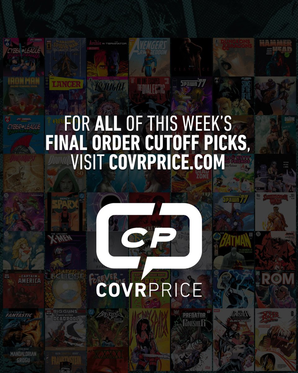 covrprice's tweet photo. #FOC IS HERE. Call your LCS and pre-order now! Picks include @247ComicsHQ @zdarsky @DamianCouceiro @d3lio_d @edbrisson @_frinks_ @ImageComics @MadCaveStudios @markspearsart @mikehawthorne @Todd_Mcfarlane and way more! #Comics #ComicCollecting

LINK: https://t.co/cUXYZuM87H https://t.co/t33gZ5ctep