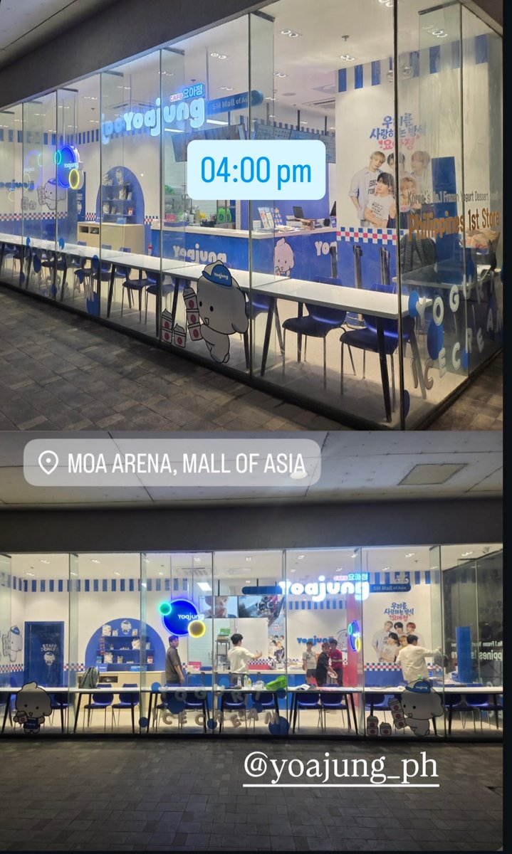 3CHOIKANGHUE04's tweet photo. first look at Yoajung’s first PH branch at SM MOA 🇵🇭

TXT will greet you at the store! 😍 https://t.co/iJYa1FbpnJ
