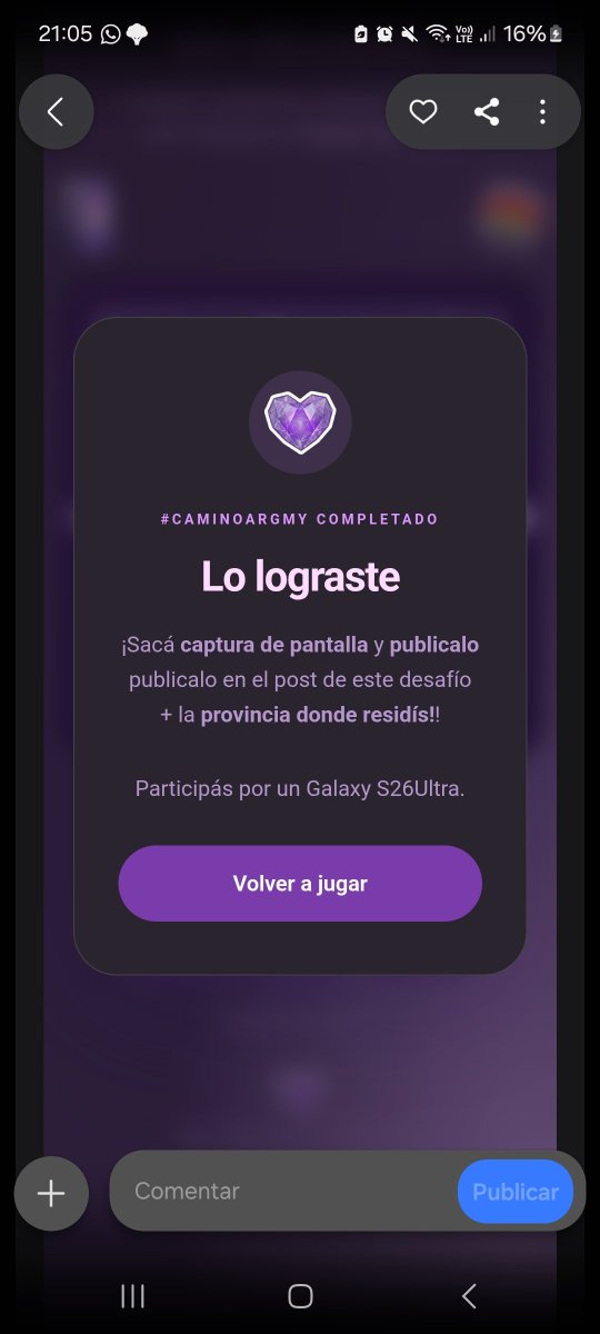 Jhess_Jk7's tweet photo. @SamsungArg Aquí participando desde Buenos Aires 😍💜 https://t.co/t2rvJZRuuL