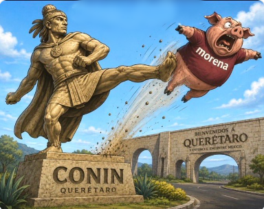 G3rry_Punisher's tweet photo. @CarlosLoret En #Querétaro, no es bienvenido Morena...  y menos "El Cuyo" cachetón https://t.co/SEXZGIkQY2