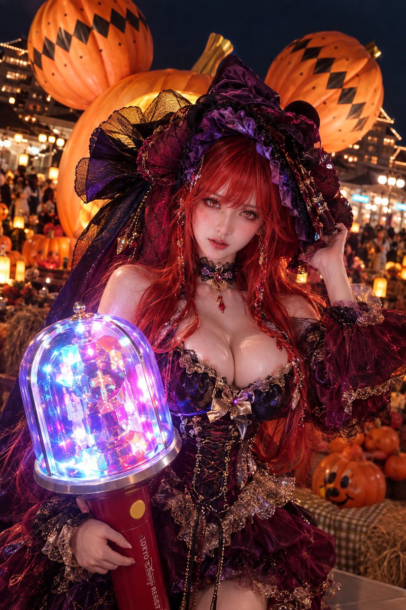 hexiangwei3's tweet photo. ハッピーハロウィン！レットローズ・ディズニーの魔女からの祝福！
#ディズニー 
#tokyodisneyland https://t.co/b4YaWLdc95