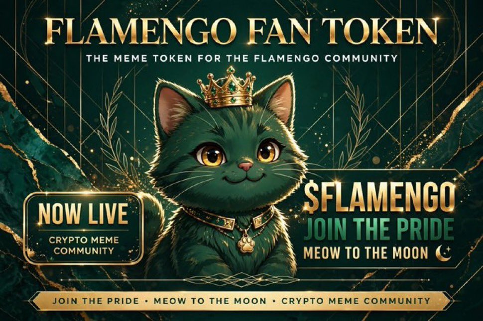 muller0767's tweet photo. @Flamengocat 

Meet $Mengo The Sport Cat 

Built for the community powered by pure meme energy, and ready to make some noise on-chain.

0x06c9f78244772398c96774bdecf32bca19f6028e

https://t.co/h5iNgtYljS https://t.co/Jid2r7x8S2