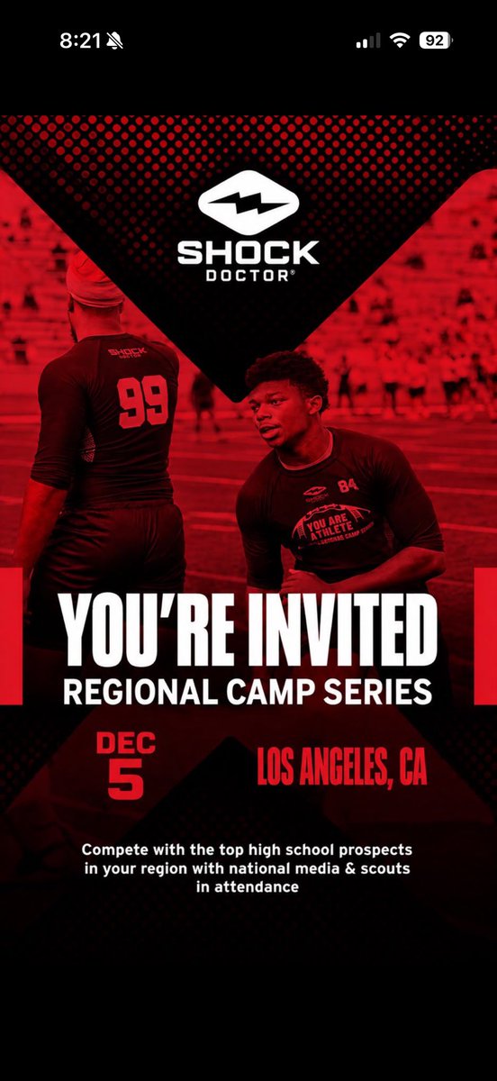 jacobcollifb's tweet photo. Thank you @youareathlete for the invite to your regional camp in LA! https://t.co/1cmxYNnvEM