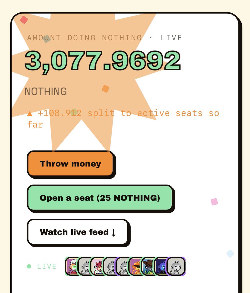 MonkeyHoodNFT's tweet photo. First 6 hours and we have 3000 NOTHING being staked to play the first game we put out there.
With more than a 100 participating.
Getting good feedback.
Nothing will be something you want, but only in hindsight will you know.
0x9B52d1C25c002BA6Ff5b68E8F9Ff4f2A27099e8f https://t.co/7U9hp7Kalb