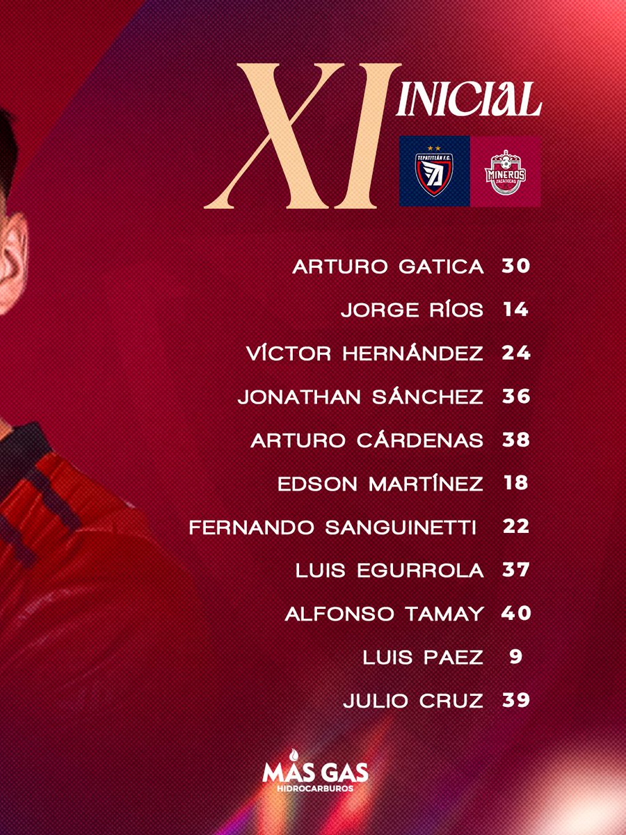 TepatitlanFC's tweet photo. XI INICIAL ⚔️ 
#lateelorgullo 🫀 https://t.co/rl1yf2NtLb